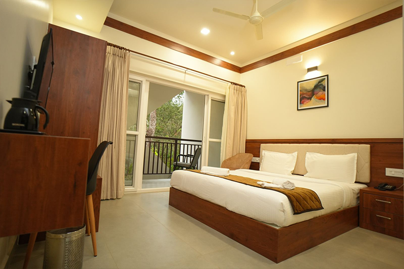 Spacious living room of the Presidential Suite