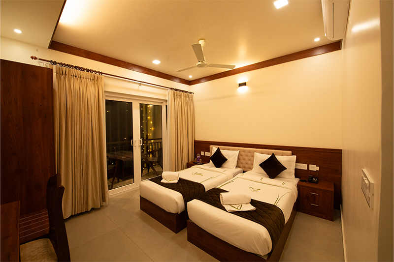 Spacious living room of the Presidential Suite
